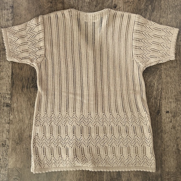 Vino Rouge Knit Button Up - Picture 3 of 6